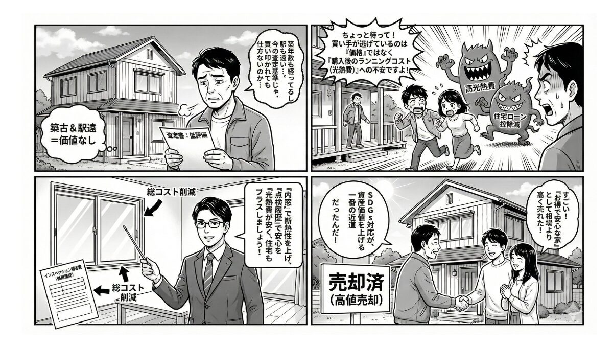 【2026年版】家を高く売るなら「SDGs」？プロが教える資産価値アップ術をマンガで解説