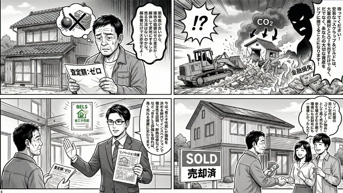 SDGsの視点で考える不動産売却戦略と資産価値の関連性をマンガで解説