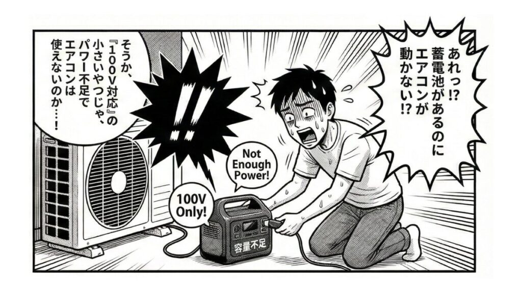 12_2_停電時にエアコンは何時間つく？蓄電池の容量別シミュレーション