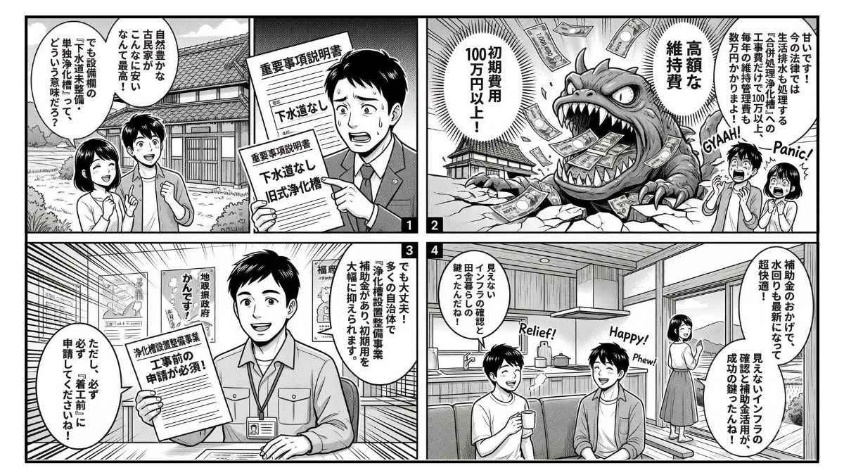 里山移住の盲点！下水道未整備エリアで直面する浄化槽コストの現実