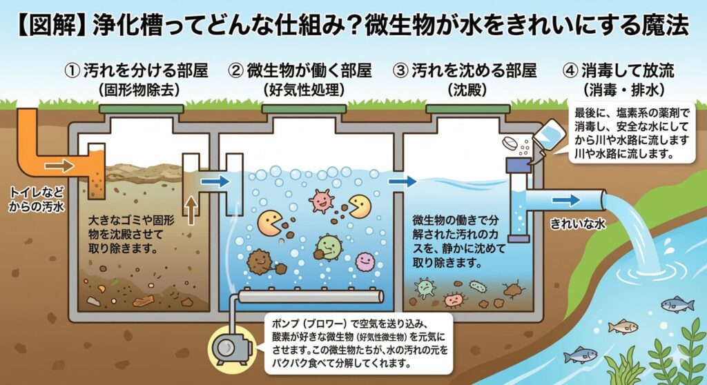 浄化槽の仕組み図解